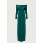 Zac Posen Emerald Green Off Shoulder Cocktail Maxi Formal Gown 10 Photo 4