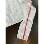 Saint Tropez West Saint Tropez‎ West White 100% Linen Silver Embroidered Tunic Top Size Large Photo 13