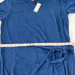 Anthropologie  Dolan Blue Sanibel Tie-Waist Stretchy Sheath Dress L Photo 7