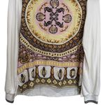 Hale Bob  Yellow and Pink Seashell Goddess Long Sleeve Women's Size S Photo 3