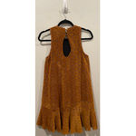 Anthropologie MAEVE Sleeveless Velvet Brown Mini Dress Photo 4