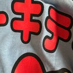 Sanrio NEW Hello Kitty Burger Blue Graphic T-Shirt  Yum Size XS Oversized Photo 5