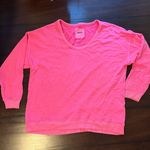 Aerie Oversized off shoulder  sweatshirt hot pink Photo 1
