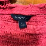 Nautica Pink Smocked Blouse Photo 1