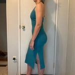 Old Navy  Teal Sleeveless Halter Dress Built in Bra No Pads Size Small Photo 8