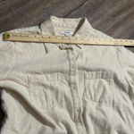Madewell  Cotton Ivory Button Quiet Luxury Double Pocket Womens Work Shirt Medium Photo 12