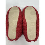 Womans Athmile Slipon Slippers 7/8 Red Sherpa Lined NWOT Photo 5