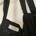 Tibi  Black/Gold Metallic Sequin Front Dress, Size‎ Medium Photo 5