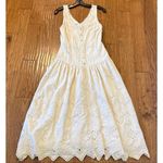 House of Harlow 1960 ivory eyelet drop waist midi dress 6 Photo 13