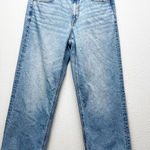 American Eagle Jeans Sigrid 6 Trendy Short Straight Leg Medium Wash Casual Photo 0