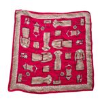 Vintage Collection XIIX Ltd 100% Silk 15" Square Scarf Hankie Handkerchief Red Photo 5