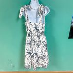 Gilli Ivory Floral Tie Shoulder Dress Photo 6