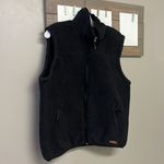 Free Country  Women’s Black Teddy Bear Zip-Up Sleeveless Vest with Pockets-Large Photo 2