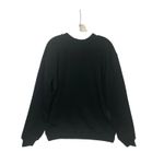 Groovy‎ & Bright Santa Sweatshirt Hippie Christmas Holiday Retro Top Small Black Photo 2