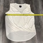No 11 Las Angeles NWOT white front cross tank w/ stretch waist + long back small Photo 4