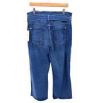 7 For All Mankind NWT Cropped Wide Leg Paperbag Waist Jeans Belted Denim Size 32 Photo 4