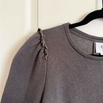 G. Label by Goop Torres Puff Sleeve Sweatshirt in grey Gray Size XL Photo 4