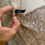 Sequined 2 Piece Shirt And Top Tan Photo 2