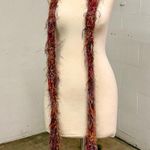 Anthropologie Vintage retro y2k colorful rainbow knit fluffy scarf Photo 1