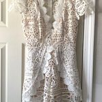 Luxxel White Lace Romper Photo 0