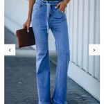 VICI High Rise Bell Bottoms Waist Tie Sz Small Western Y2K Photo 3