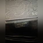 Nina Ricci Women’s Vintage Signature Script‎ Two Way Flap Bag Black Photo 5