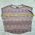 prAna  Organic Cotton Oversized Boxy T Shirt Womens M Pink Aztec Geometric Print Photo 7