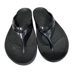 OOFOS OOriginal Thong Recovery Sandals Black Women’s Size 10 EU 41 Comfort Slide Photo 0