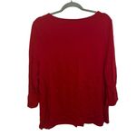 Chico's Chico’s Red Military Style Gold Button Sleeve Top Photo 2