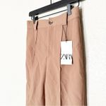 ZARA  Pants Womens Mid-Rise Françoise Culottes Cropped Office Career Brown‎ XS Photo 2