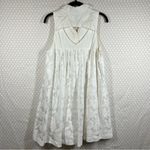 Anthropologie  HD In Paris White Floral‎ Lace Poplin Swing Dress Photo 6