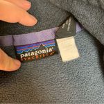 Patagonia women's small synchilla fleece zip up jacket flaw blue gorp hiking Photo 7