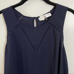 Luxe Apothetique Navy Lace Cutout Detail Tank Photo 4
