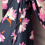 Free Assembly Long Sleeve Floral Dress Navy Blue Pink Size M Photo 12