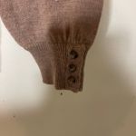 Sézane Sezane Eduardo camel latte merino wool jumper white lace collar XS Photo 8