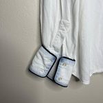 McGuire Denim McGuire Women's White Button-Down Shirt Size L Long Sleeve Contrast Piping Casua Photo 9