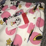 Disney  Women's white/Pink Minnie Mouse Fleece Joggers SweatPants Sz XL Photo 2