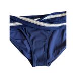 Robin Piccone  Abi indigo‎ ecru twist bikini bottom size Small NEW $98 Photo 2