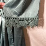 Turquoise silk robe size xxl/xxxl Blue Photo 2