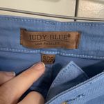 Judy Blue Los Angeles Denim Crop Pants Frayed Hem Blue Jeans Photo 4