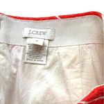 J.Crew Orange and white twill pencil mini shirt Photo 4