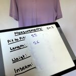 Lands' End lavender purple women's size large polo collared shirt cotton casual Photo 4