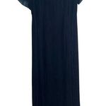 Handmade Vintage Maxi Dress Dark Green Velvet Whimsigoth Cap Sleeve Witchy Women Photo 0