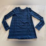 Lululemon blue striped front pocket long sleeve MEASUREMENTS Photo 0