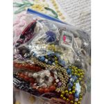 Assorted vintage Womens Jewelry Lot Necklaces Bracelets Earrings Charms Pins Brown Photo 1