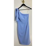 Dress the Population  Tiffany One-Shoulder Midi Dress in Sky Size Medium Photo 2
