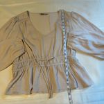 SO  Women's Elegant Cream Blouse with Waist Tie Photo 5