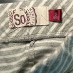 SO  Vintage Y2k Gray White Stripe Mini Skirt‎ Small Trendy Juniors Soft Casual Photo 2