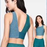 Outdoor Voices  Venus Green Colorblock Crop Top Bra Top Athleisure Size‎ Small Photo 1
