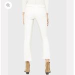 frame denim Frame Le Crop Mini Two-tone Cream/White Raw Hem Jeans Sz 25 Photo 1